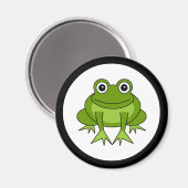 Niedlich Frosch Cartoon Magnet (Vorderseite/Rückseite)