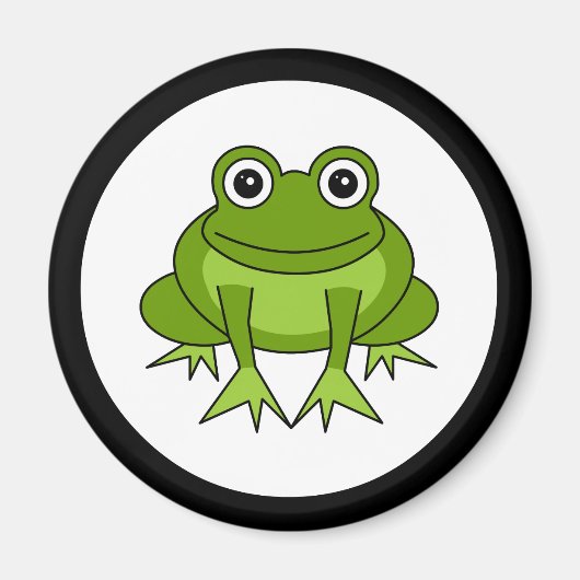Niedlich Frosch Cartoon Magnet (Vorne)