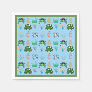 Niedlich Frosch Cocktail Party Napkins Serviette