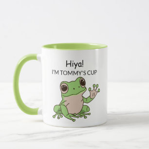 Niedlich Frosch Grün und Limon Funny Tasse