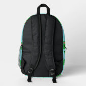 Niedlich Frosch Kids School Bedruckter Rucksack (Rückseite)