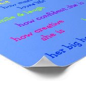 Niedlich Frosch Personalisiertes Kinderposter Poster (Ecke)