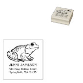 Niedlich Frosch Rücksendeadresse Gummi Briefmarke Gummistempel (Stempel)