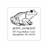 Niedlich Frosch Rücksendeadresse Gummi Briefmarke Gummistempel (Prägung)