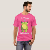 Niedlich Frosch Schlaf Nachtwäsche Nigep Schlaf T-Shirt (Vorne ganz)