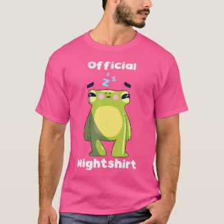 Niedlich Frosch Schlaf Nachtwäsche Nigep Schlaf T-Shirt