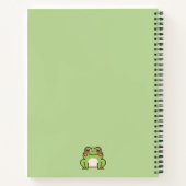 Niedlich Froschgrün Notizblock (Rückseite)