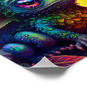 Niedlich Froschmonster Fantasy Art Poster (Ecke)