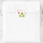 Niedlich Froschprinz Runder Aufkleber (Tasche)