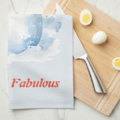 Niedlich Frosty & Fabulous Snowman zu Weihnachten Geschirrtuch (Viertel Falte)