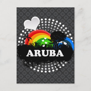 Niedlich Frucht Aruba Postkarte
