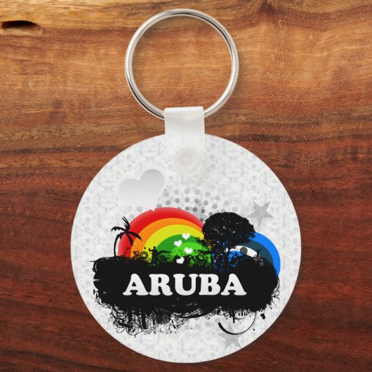 Niedlich Frucht Aruba Schlüsselanhänger (Vorderseite)