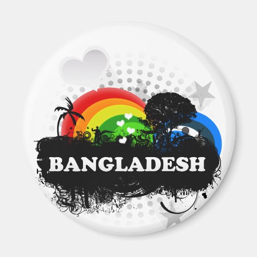 Niedlich Frucht Bangladesch Magnet (Vorne)