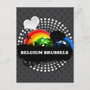 Niedlich Frucht Belgien Brüssel Postkarte