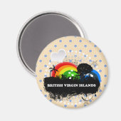 Niedlich Frucht Britische Jungfrauen Magnet (Vorderseite/Rückseite)