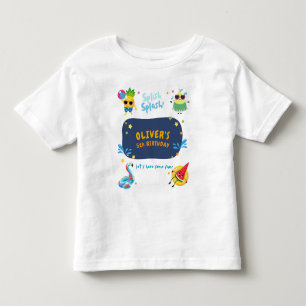 Niedlich Frucht farbenfroher Sommerpool Geburtstag Kleinkind T-shirt
