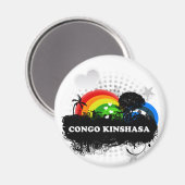 Niedlich Frucht Kongo Kinshasa Magnet (Vorderseite/Rückseite)