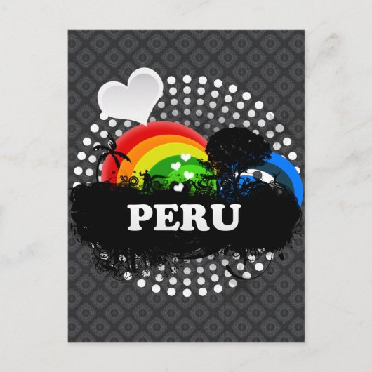 Niedlich Frucht Peru Postkarte (Vorderseite)