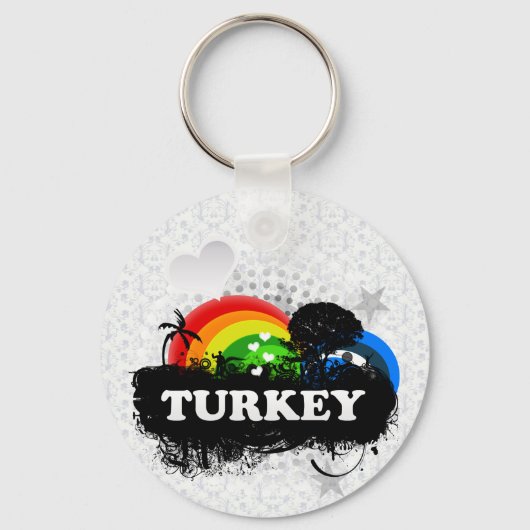 Niedlich Frucht Türkei Schlüsselanhänger (Vorderseite)
