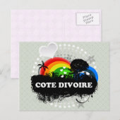 Niedlich Fruchtcote Divoire Postkarte (Vorne/Hinten)