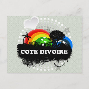 Niedlich Fruchtcote Divoire Postkarte