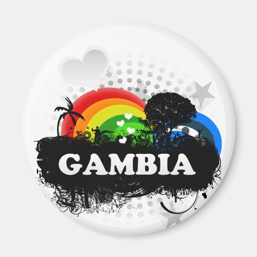 Niedlich Fruchtgambia Magnet (Vorne)