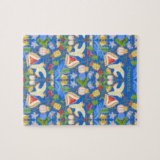 Niedlich fruchtig und blumig puzzle (Horizontal)