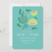 Niedlich Fruchtsalat Guava Sweet Birthday Einladung (Vorderseite)