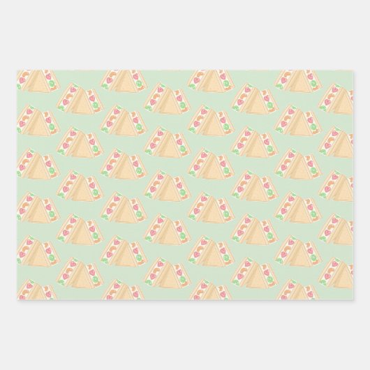 Niedlich Fruchtsandwich Geschenkpapier Set (Vorderseite 3)