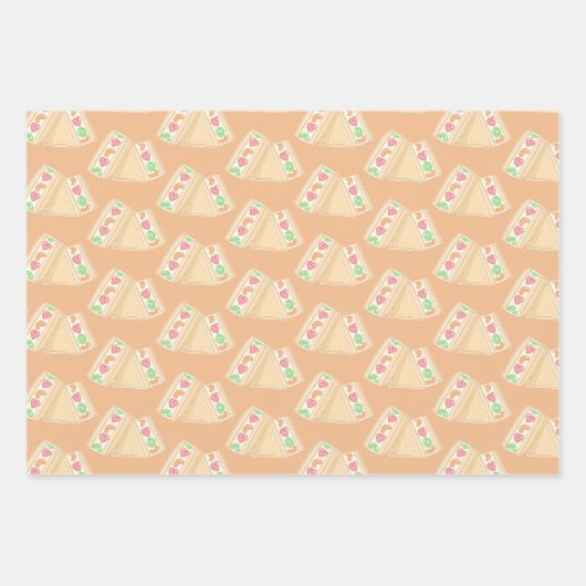 Niedlich Fruchtsandwich Geschenkpapier Set (Vorderseite 2)