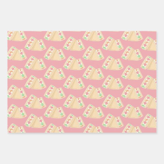 Niedlich Fruchtsandwich Geschenkpapier Set (Vorderseite)