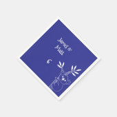 Niedlich Fun Blue Australian Animals Geburtstag Serviette (Ecke)