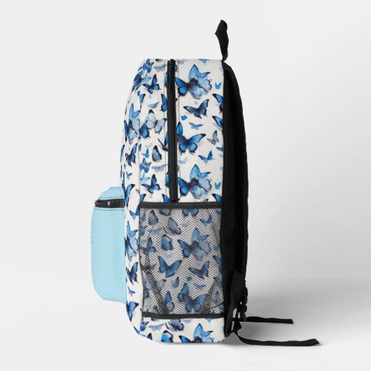 Niedlich Fun Butterfly Monogramm Bedruckter Rucksack (Rechts)
