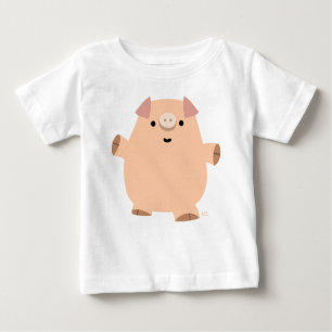 Niedlich Fun Cartoon Pig Baby T - Shirt