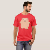 Niedlich Fun Cartoon Pig Männer T - Shirt (Vorne ganz)