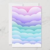 Niedlich & Fun Cloud 9 Brautparty Einladung (Rückseite)