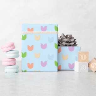 Niedlich & Fun Elegante Pastel Tulip Blume, Baby B Geschenkpapier