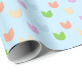 Niedlich & Fun Elegante Pastel Tulip Blume, Baby B Geschenkpapier (Rolleneckpunkt)