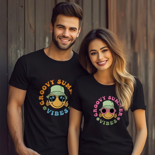 Niedlich Fun Groovy Summer Vibes T-Shirt