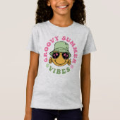 Niedlich Fun Groovy Summer Vibes T-Shirt (Vorderseite)