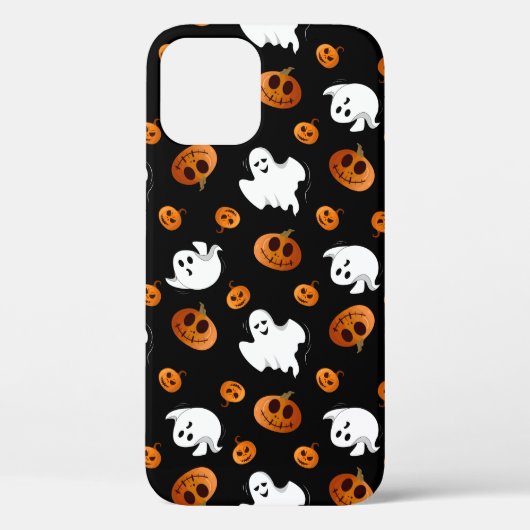 Niedlich Fun Halloween Ghost Pumpkin-Muster Case-Mate iPhone Hülle (Rückseite)
