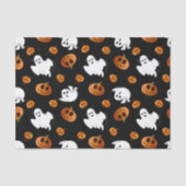 Niedlich Fun Halloween Ghost Pumpkin-Muster Seidenpapier (Vorderseite)