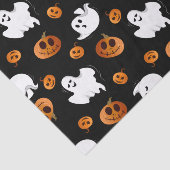 Niedlich Fun Halloween Ghost Pumpkin-Muster Seidenpapier (Ausschnitt)