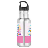 Niedlich Fun Messy Robot Painting Splashes Edelstahlflasche (Rückseite)