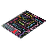 Niedlich Fun Personalisiert Vorname Muster auf sch Notizblock (Linke Seite)