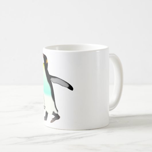 Niedlich Fun Proud Kaiser Pinguin Personalisiert Kaffeetasse (VorderseiteRechts)