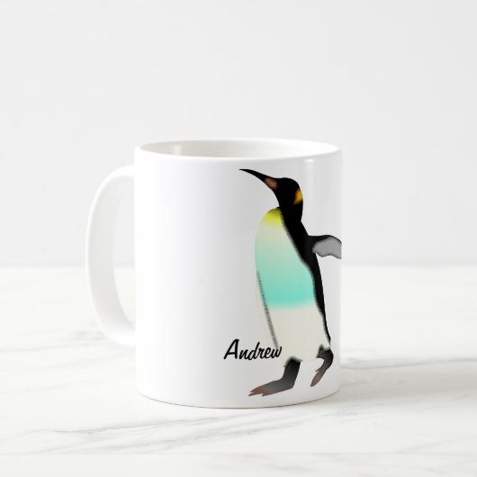 Niedlich Fun Proud Kaiser Pinguin Personalisiert Kaffeetasse (Vorderseite Links)
