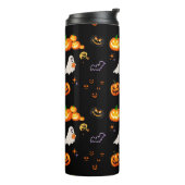 Niedlich Fun Pumpkin Ghost Hexe Halloween-Party Thermosbecher (Nach links gedreht)