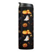Niedlich Fun Pumpkin Ghost Hexe Halloween-Party Thermosbecher (Nach rechts gedreht)