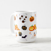 Niedlich Fun Pumpkin Hexenkessel Halloween-Party Kaffeetasse (Vorderseite Links)